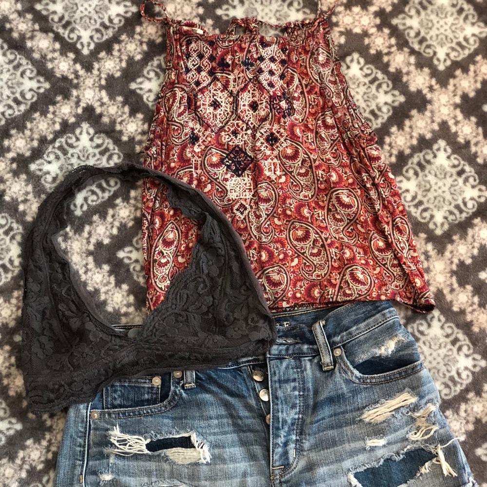 LA Hearts crop top